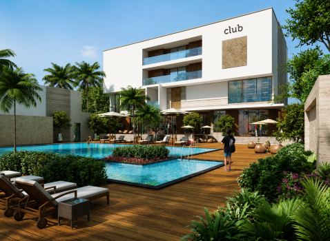 Modern clubhouse and community amenities