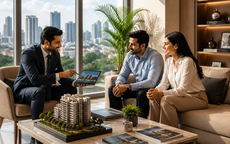 Real estate consultation meeting
